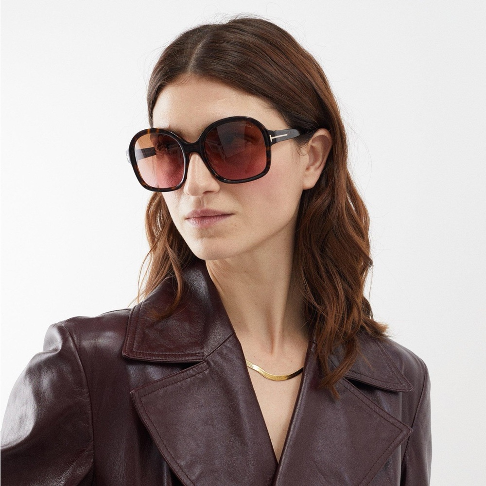 TOM FORD HANLEY HAVANA/BROWN SUNGLASSES TF1034